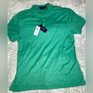 Ralph Lauren Polo Heather Mint Short Sleeve Polo Shirt sz XL